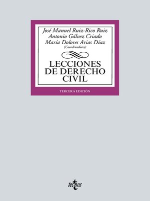 cover image of Lecciones de Derecho Civil